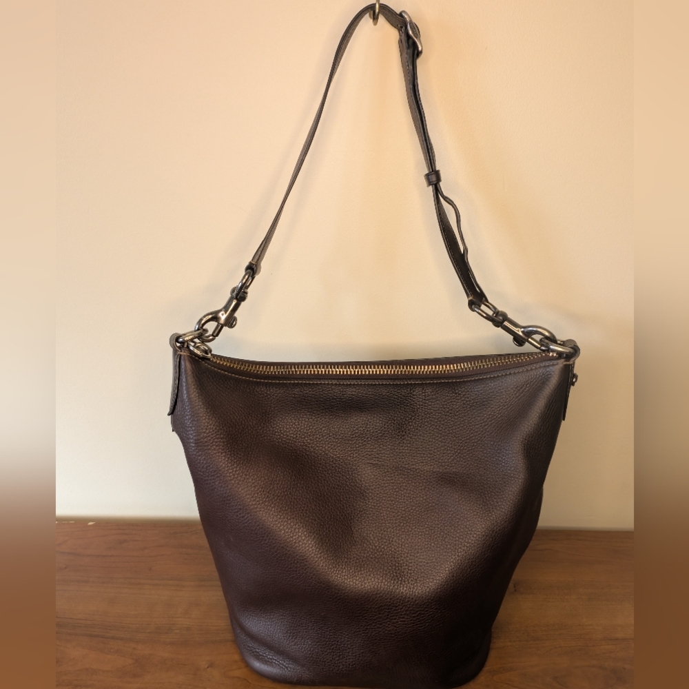 Coach 1941 Oxblood Pebbled Leather Duffle Bag